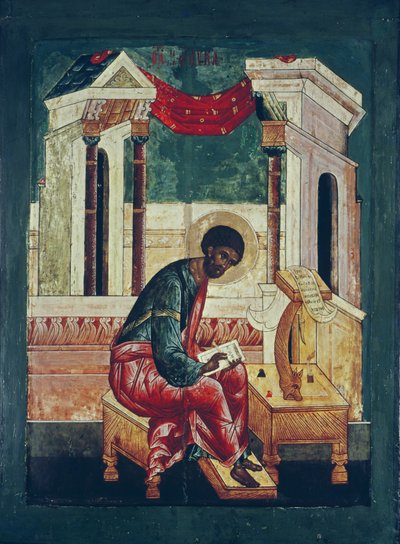 Icona di San Luca Evangelista da Russian School