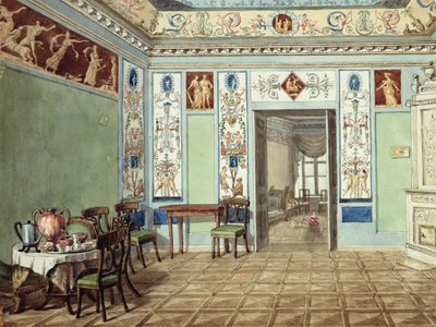 Sala Colazione Etrusca Neoclassica, 1820 da Russian School