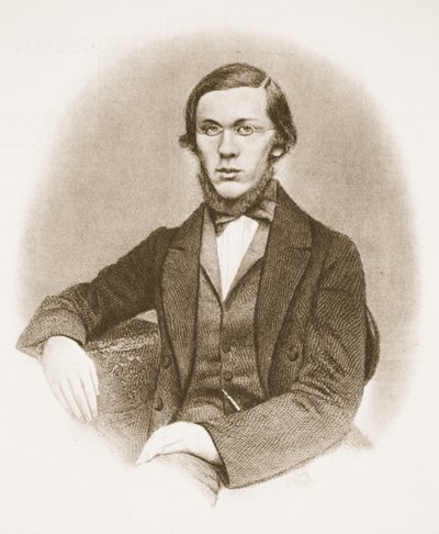 Nikolai Dobrolyubov (foto seppia) da Russian School