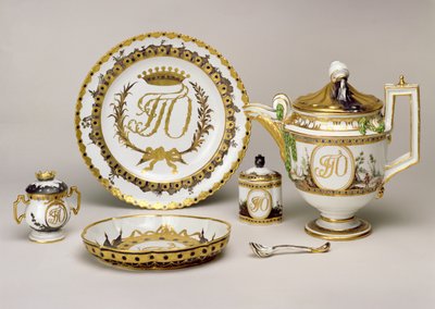 Servizio da tè Orlov della Fabbrica Imperiale di Porcellana, San Pietroburgo da Russian School