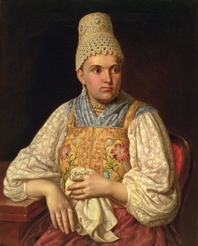 Ritratto di Anna Petrovna Filatova, c.1840 da Russian School