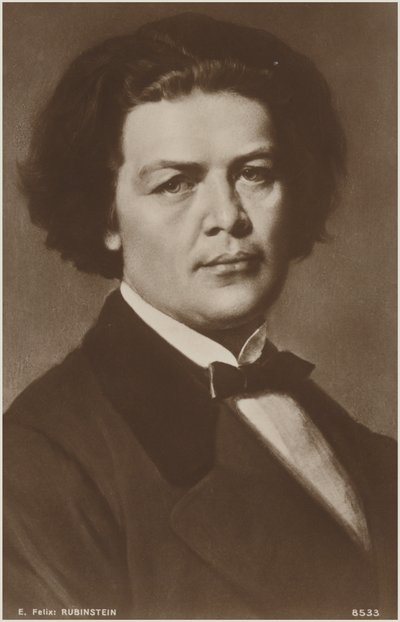 Ritratto di Anton Rubinstein da Russian School