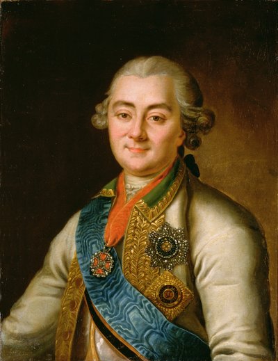 Ritratto del Conte Alexei Grigorievich Orlov (1737-1808) da Russian School