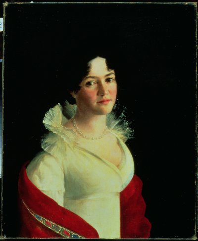 Ritratto della Contessa Natalia Pavlovna Zubova (1801-68) c.1820 da Russian School
