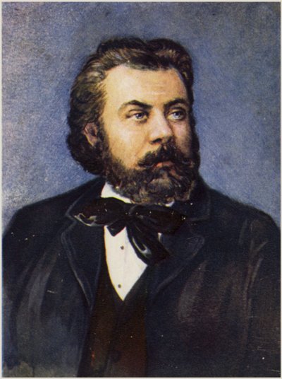 Ritratto di Modest Mussorgsky da Russian School