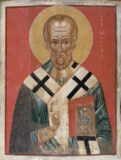 San Nicola, scuola di Novgorod, c.1300 da Russian School