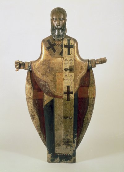 Statua di San Nicola di Mozhaisk, Russia, fine XVI secolo da Russian School