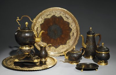 Servizio da tè e caffè, probabilmente della bottega Demidoff, gli Urali, c.1770 da Russian School