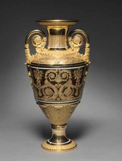 Vaso, realizzato dalla St. Petersburg Imperial Porcelain Factory, c.1820-30 da Russian School