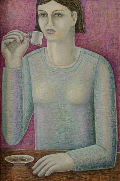 Ragazza del caffè Boxy da Ruth Addinall