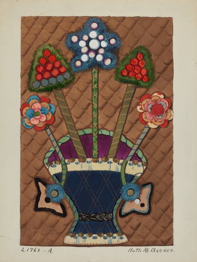 Trapunta applique copriletto da Ruth M Barnes