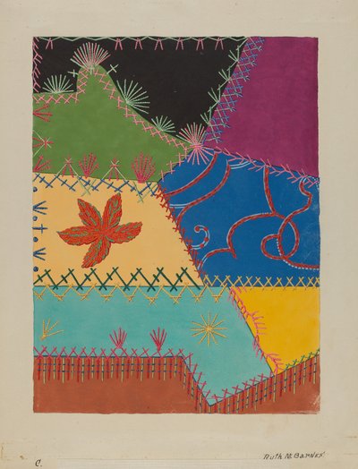 Dettaglio di Crazy Quilt da Ruth M Barnes