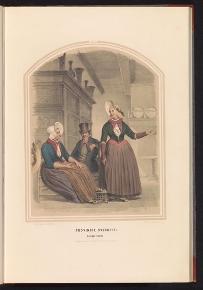 Costume tradizionale di Kampen in Overijssel, 1857 da Ruurt de Vries