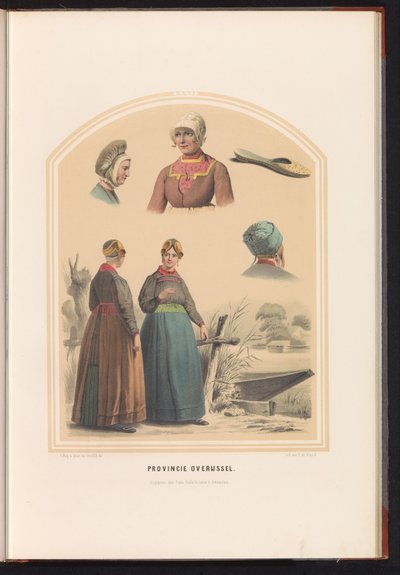 Costume tradizionale di Overijssel, 1857 da Ruurt de Vries
