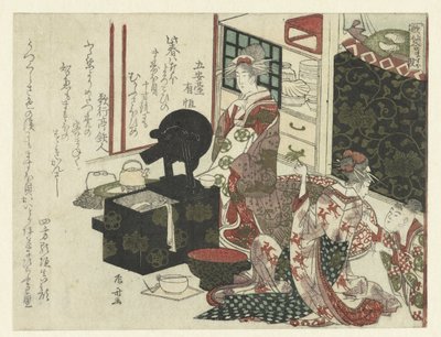 Cortigiane alla loro toilette da Ryuryukyo Shinsai