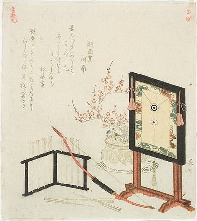 Bersaglio, arco e frecce da Ryuryukyo Shinsai