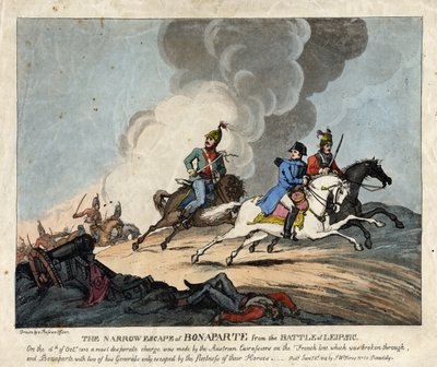 La fuga stretta di Bonaparte dalla battaglia di Lipsia da S.W. Fores