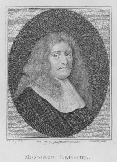 Monsieur Brisacier (incisione) da S. (after) Harding