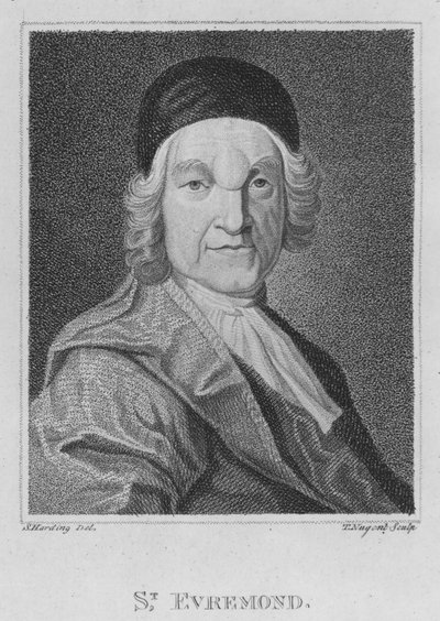 St Evremond (incisione) da S. (after) Harding