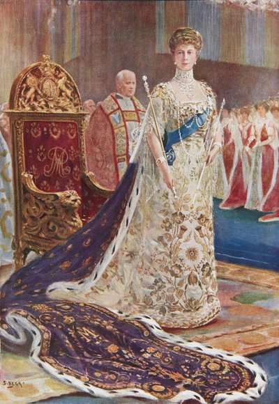 Regina Maria in abiti da incoronazione da S. Begg