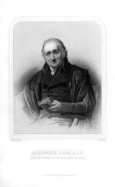 Alexander Adam, insegnante e scrittore scozzese di antichità romane da S. Freeman