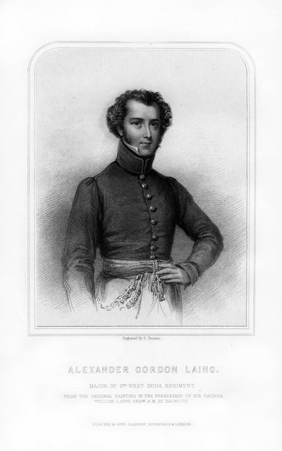 Alexander Gordon Laing, esploratore scozzese, 1870 da S. Freeman