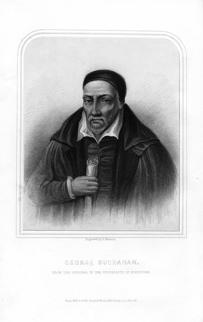 George Buchanan, storico scozzese e studioso umanista, 1870 da S. Freeman