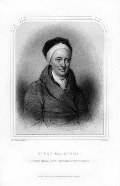 Henry Mackenzie, romanziere e scrittore scozzese, 1870 da S. Freeman