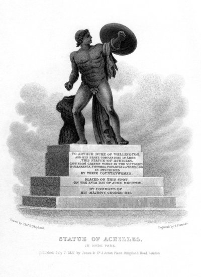 Statua di Achille, Hyde Park, Londra, 1827 da S. Freeman