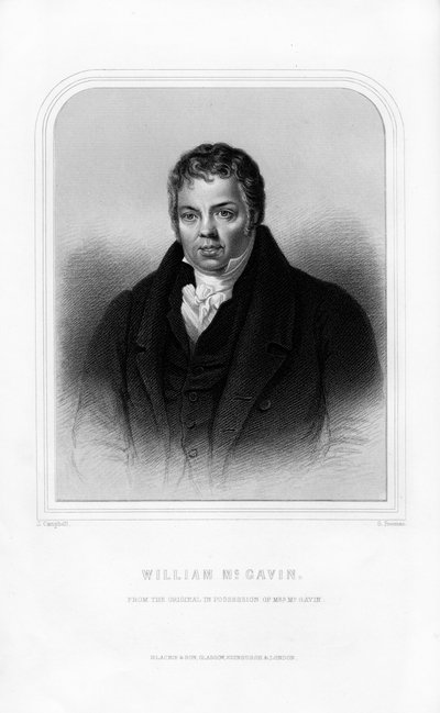 William McGavin, polemista scozzese, 1870 da S. Freeman