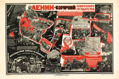Lenin è il timoniere dello stato sovietico da S. Mitrofanov