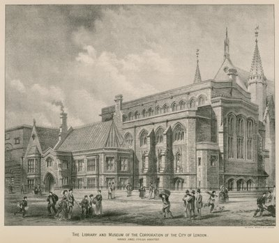 La biblioteca e il museo della Corporazione della Città di Londra; Guildhall da S. Rosenthal
