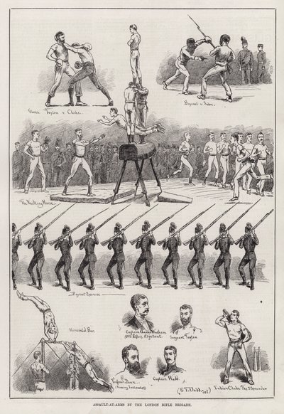 Assalto alle armi della London Rifle Brigade (incisione) da S. T. Dadd