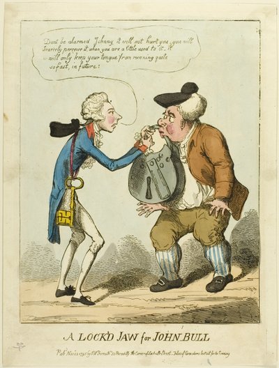 Una mascella chiusa per John Bull da S. W. Fores