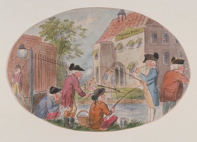 Veduta dei pescatori di fronte al Teatro di Sadler