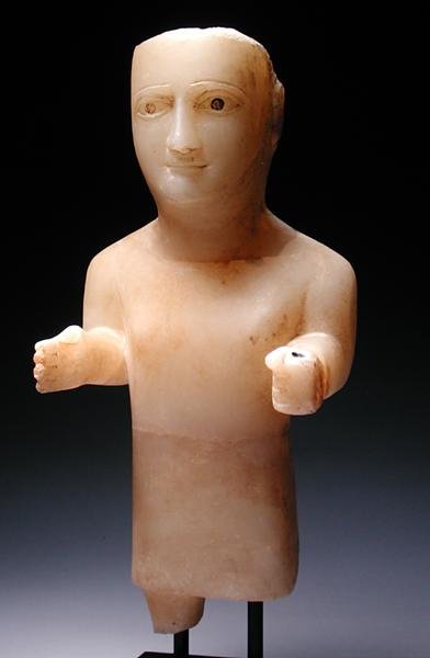 Figura maschile (alabastro) da Sabaean Sabaean