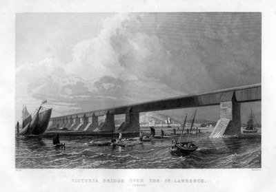 Ponte Victoria sul San Lorenzo, Canada, 1886 da Saddler