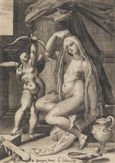 Venere e Cupido, 1571-1650 da Sadeler