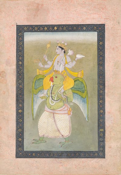 Vishnu su Garuda da Sajnu