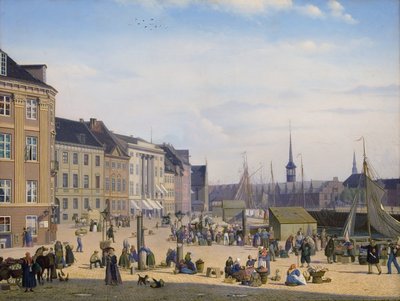 Hojbro Plads, una piazza del mercato a Copenaghen da Sally Henriques