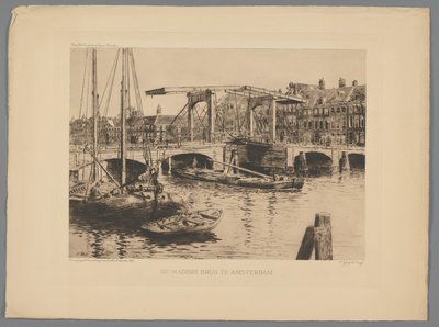Vista del Ponte Magro ad Amsterdam da Salomon Garf