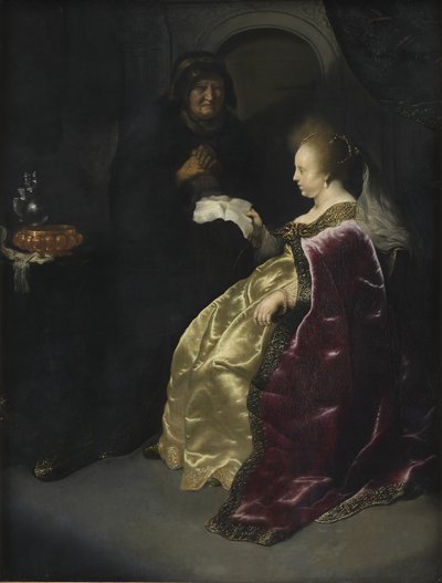 Ester legge il decreto di sterminio degli ebrei di Aman da Salomon Koninck