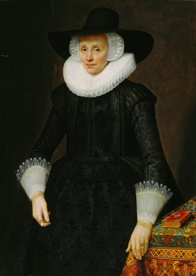 Ritratto di Margarita Courten (1564-1640) da Salomon Mesdach (attributed to)