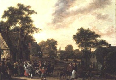 Contadini che fanno baldoria da Salomon Rombouts