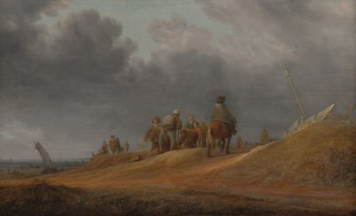 Mercato sulla riva del mare, 1637 da Salomon Ruysdael