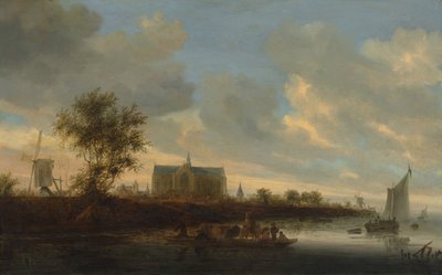 Veduta della città di Alkmaar da Salomon Ruysdael
