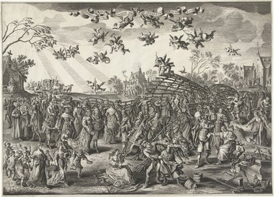 La trappola matrimoniale: allegoria del matrimonio da Salomon Savery (attributed to)