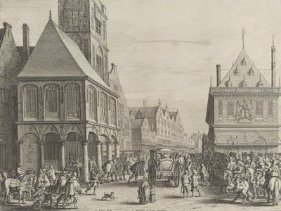 Magistrati della città che salutano Maria de