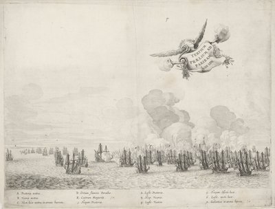 Terza battaglia con la flotta portoghese a Paraiba, 1640 da Salomon Savery
