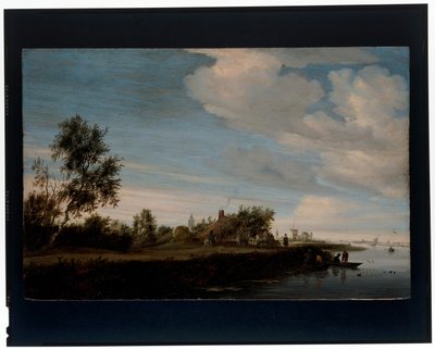 Una casa presso un fiume da Salomon van Ruisdael or Ruysdael
